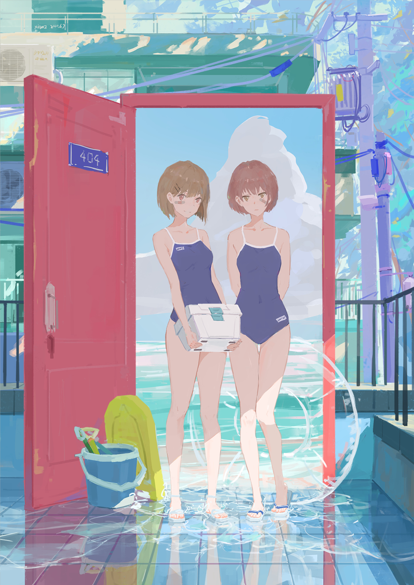 This is a pixiv picture whose title is 门.