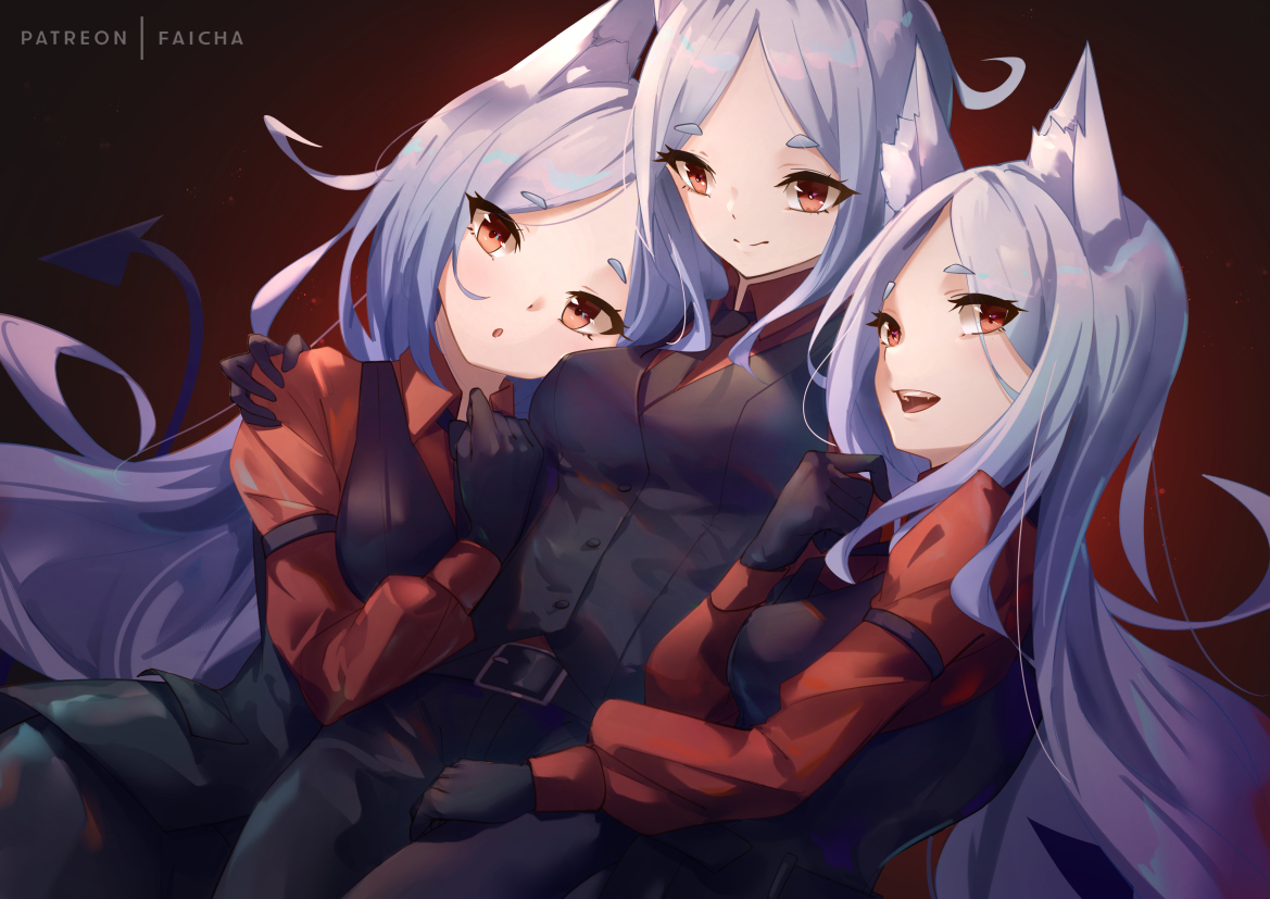 This is a pixiv picture whose title is Cerberus.