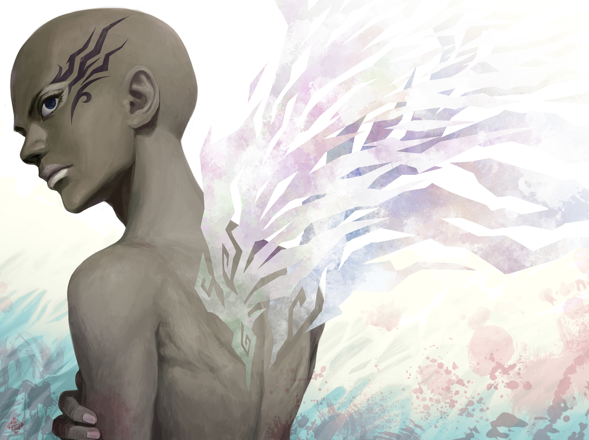 This is a pixiv picture whose title is Black Thunder.