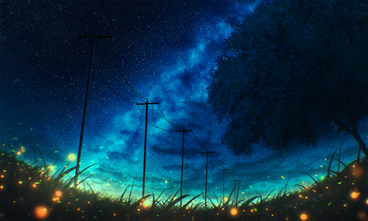 This is a pixiv picture whose title is Glowing night.