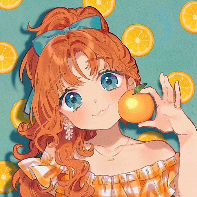 This is a pixiv picture whose title is 🍊.