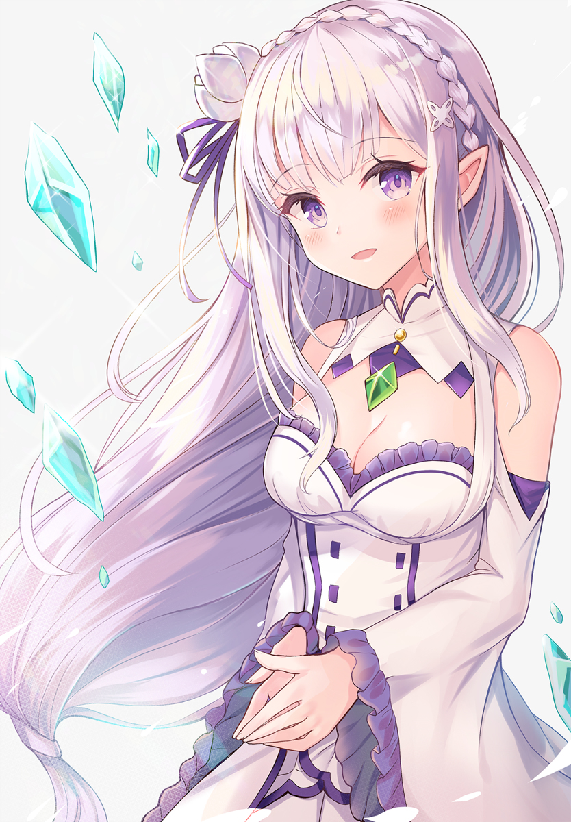 This is a pixiv picture whose title is エミリアたん.