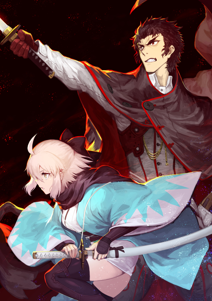 This is a pixiv picture whose title is 新撰組.