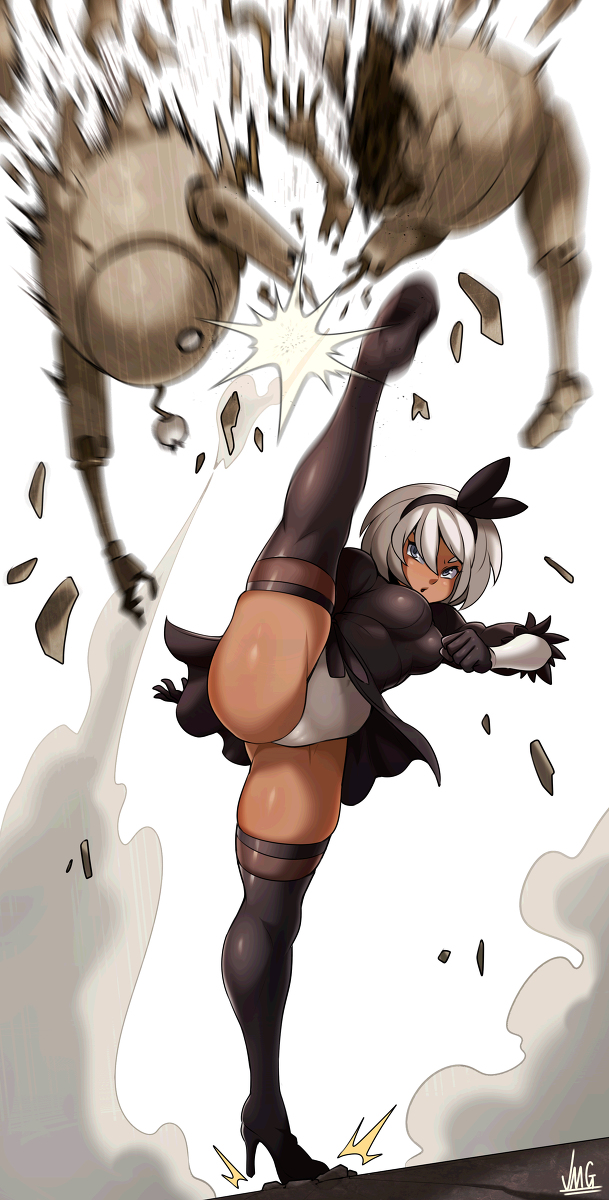 This is a pixiv picture whose title is 2B X サイトウ.