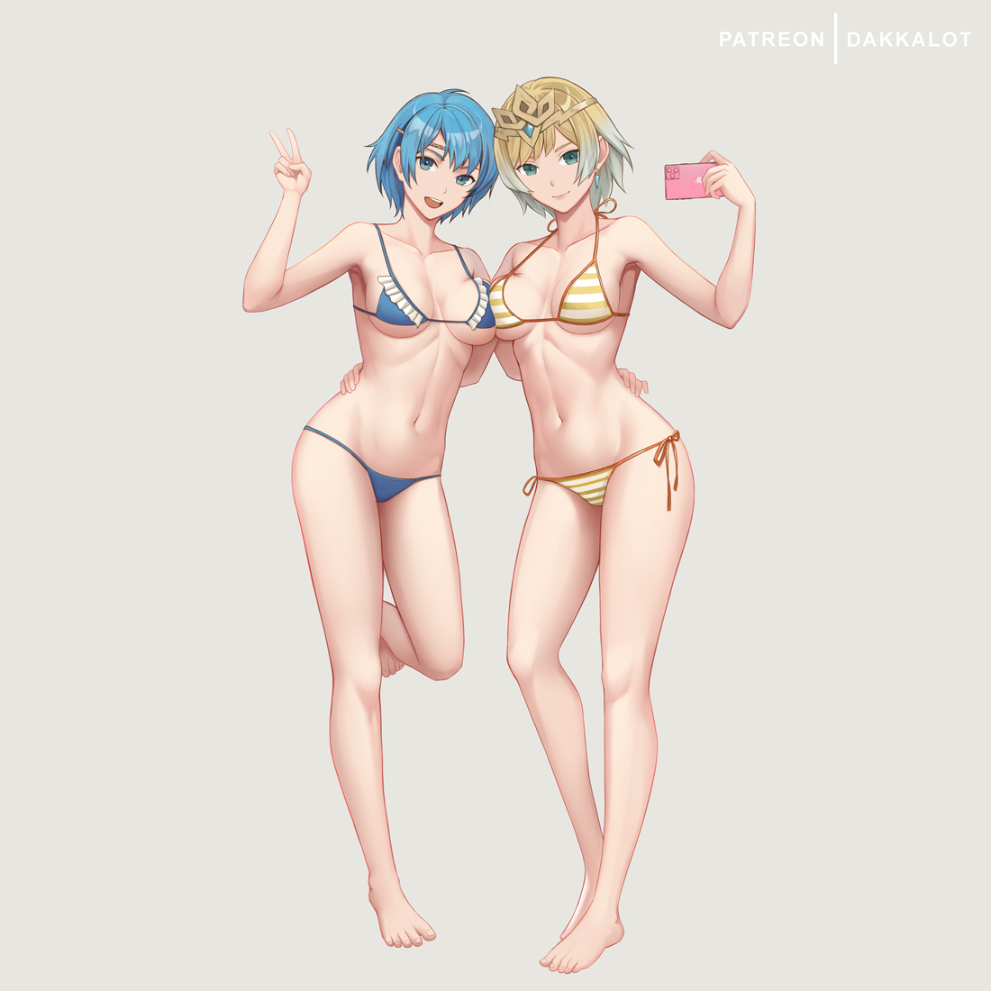 This is a pixiv picture whose title is Fjorm X Shanna FE6 - SFW.