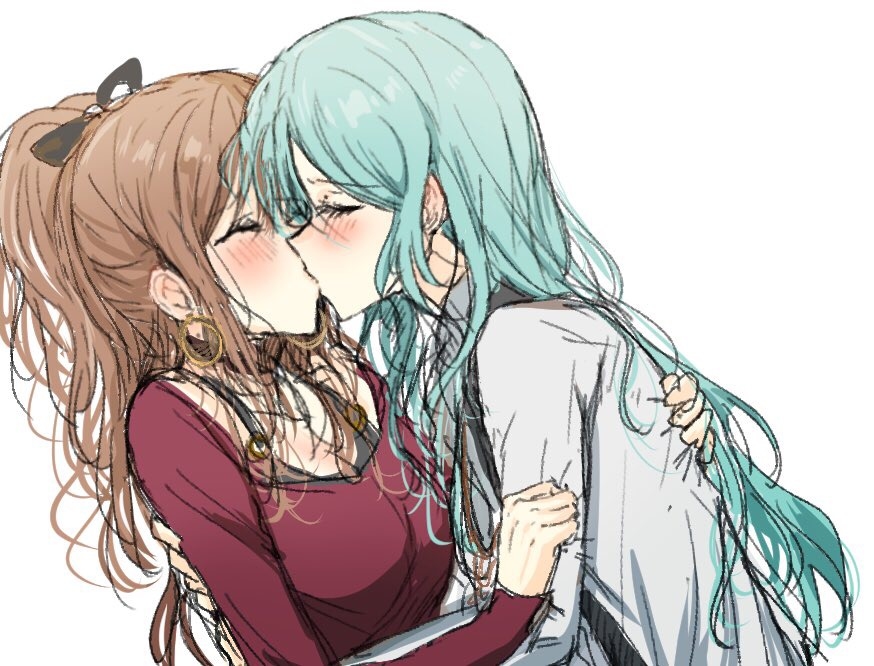 This is a pixiv picture whose title is バンドリまとめ27（さよリサ）.