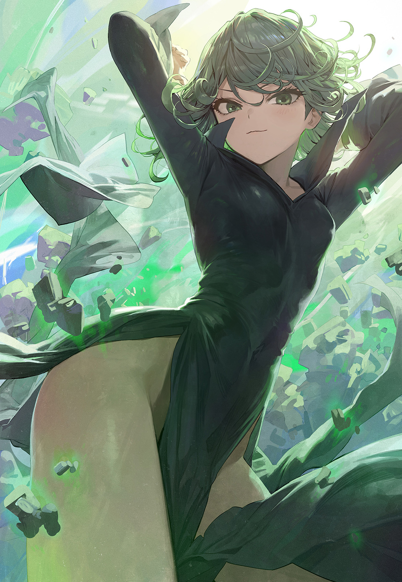 This is a pixiv picture whose title is ワンパンマン.