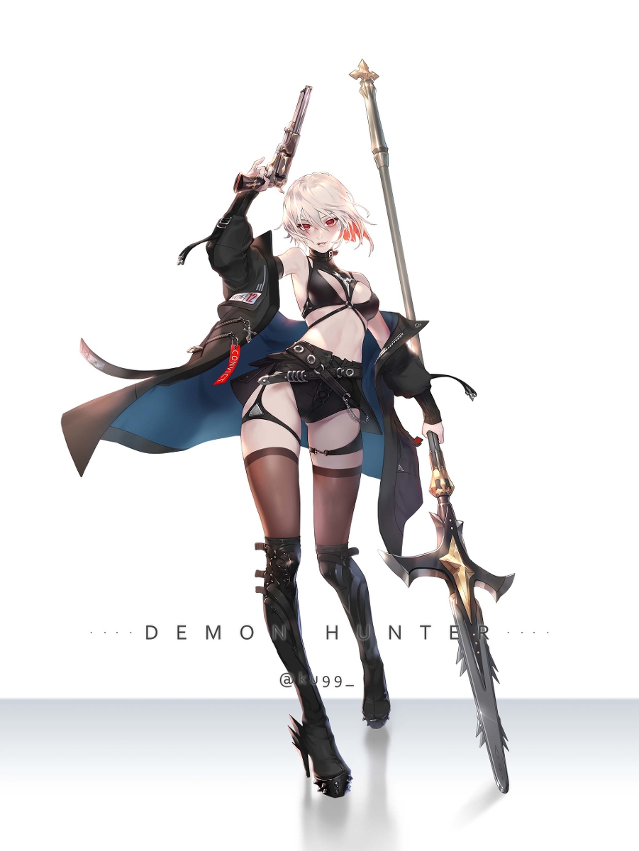 This is a pixiv picture whose title is Demon hunter.