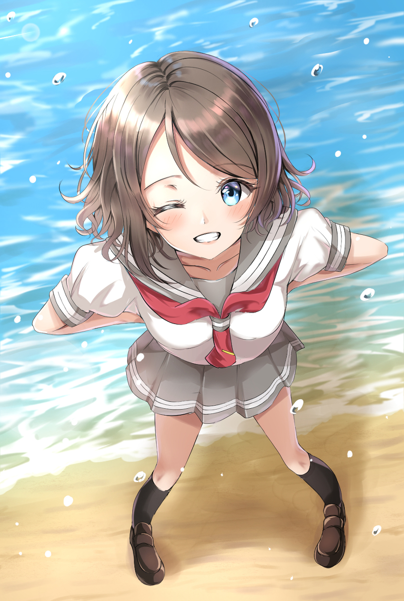 This is a pixiv picture whose title is もう一回競争しよっか！.