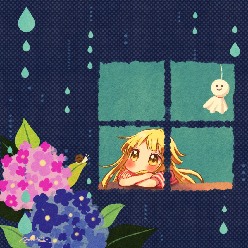 This is a pixiv picture whose title is rain.