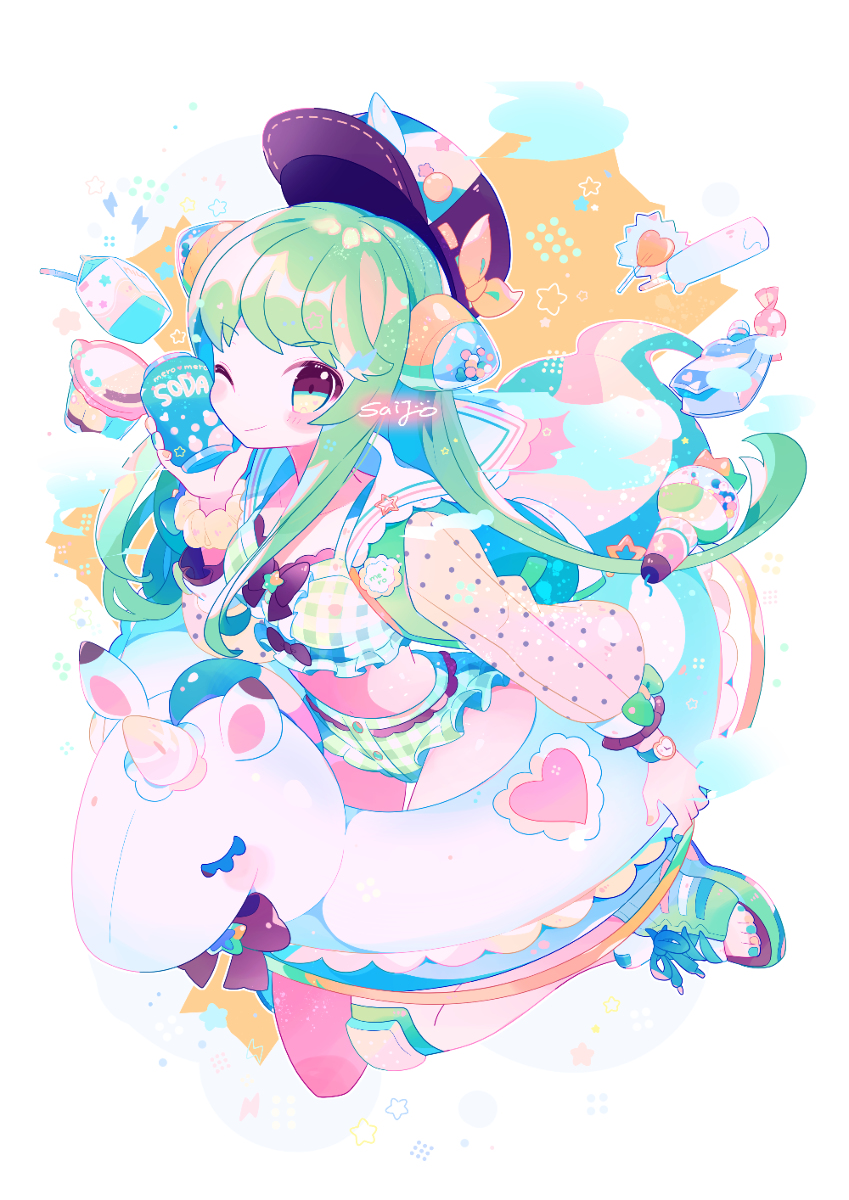 This is a pixiv picture whose title is めろめろソーダ.