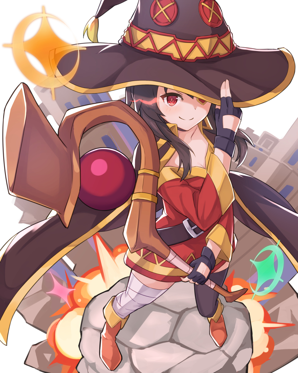This is a pixiv picture whose title is めぐみん.