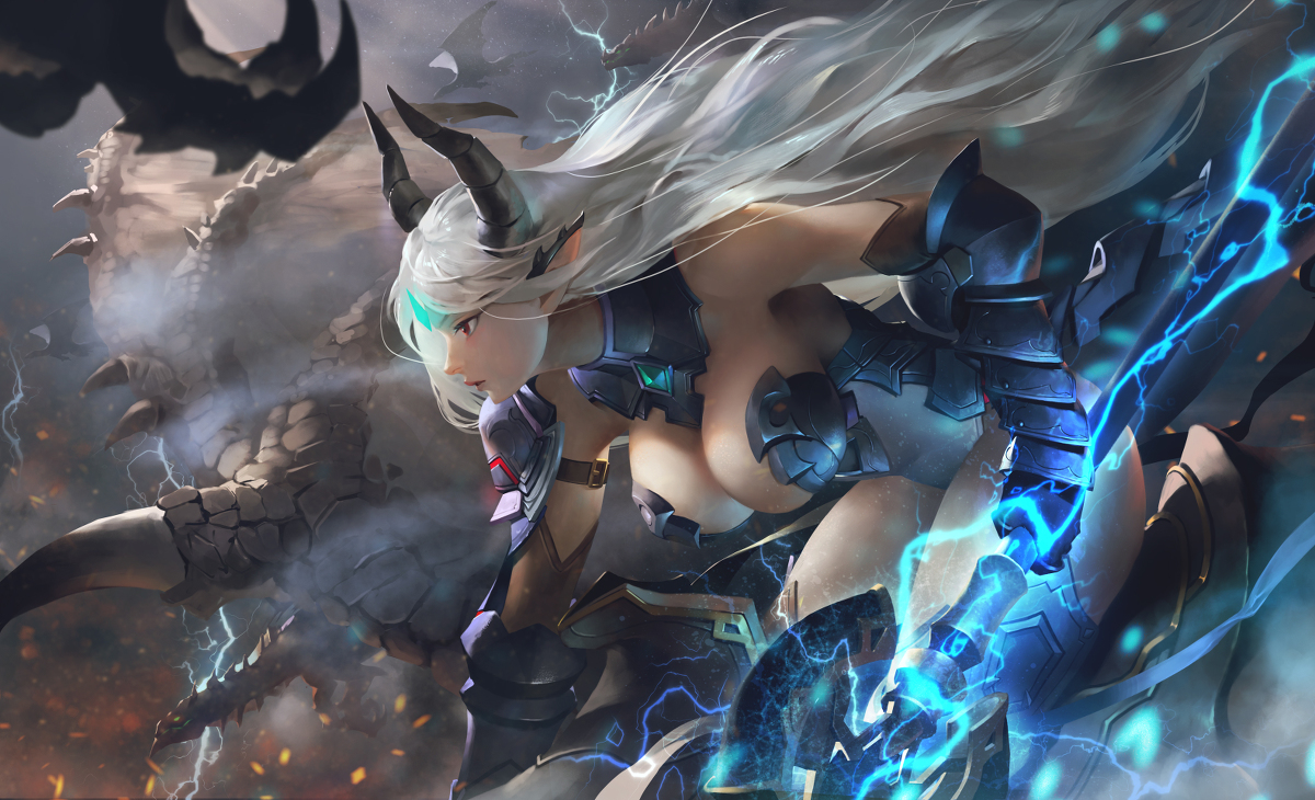 This is a pixiv picture whose title is Epic7 Splash art.