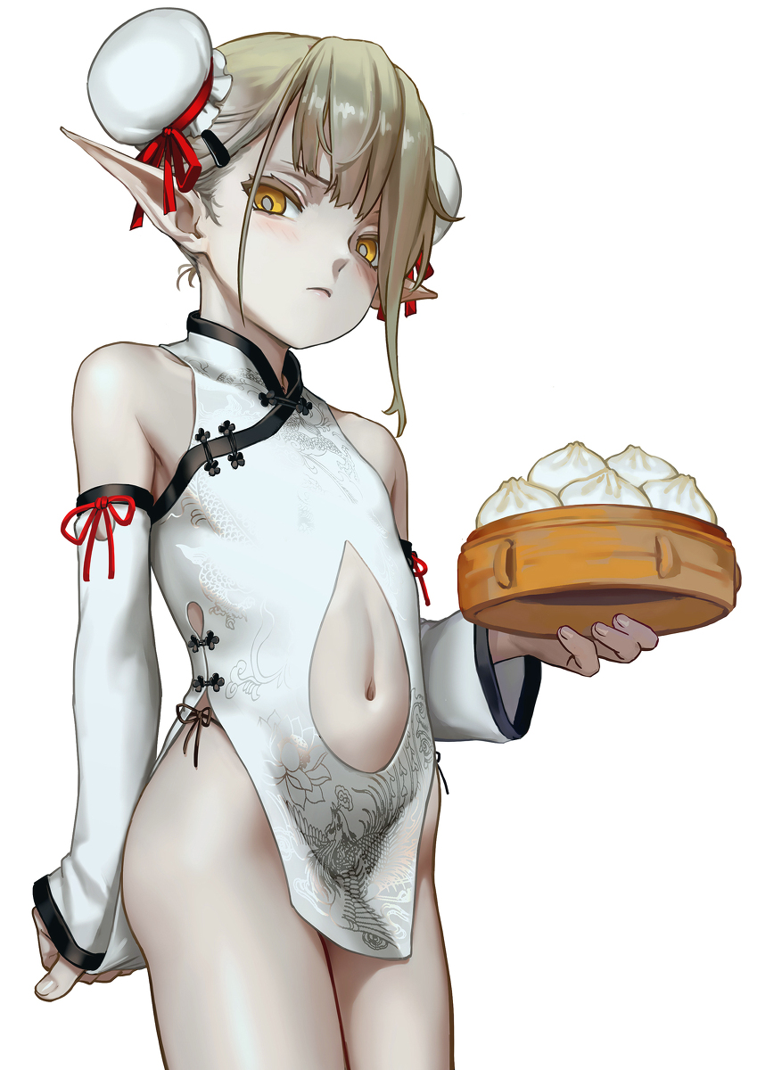 This is a pixiv picture whose title is 水蘭児チャイナドレス.
