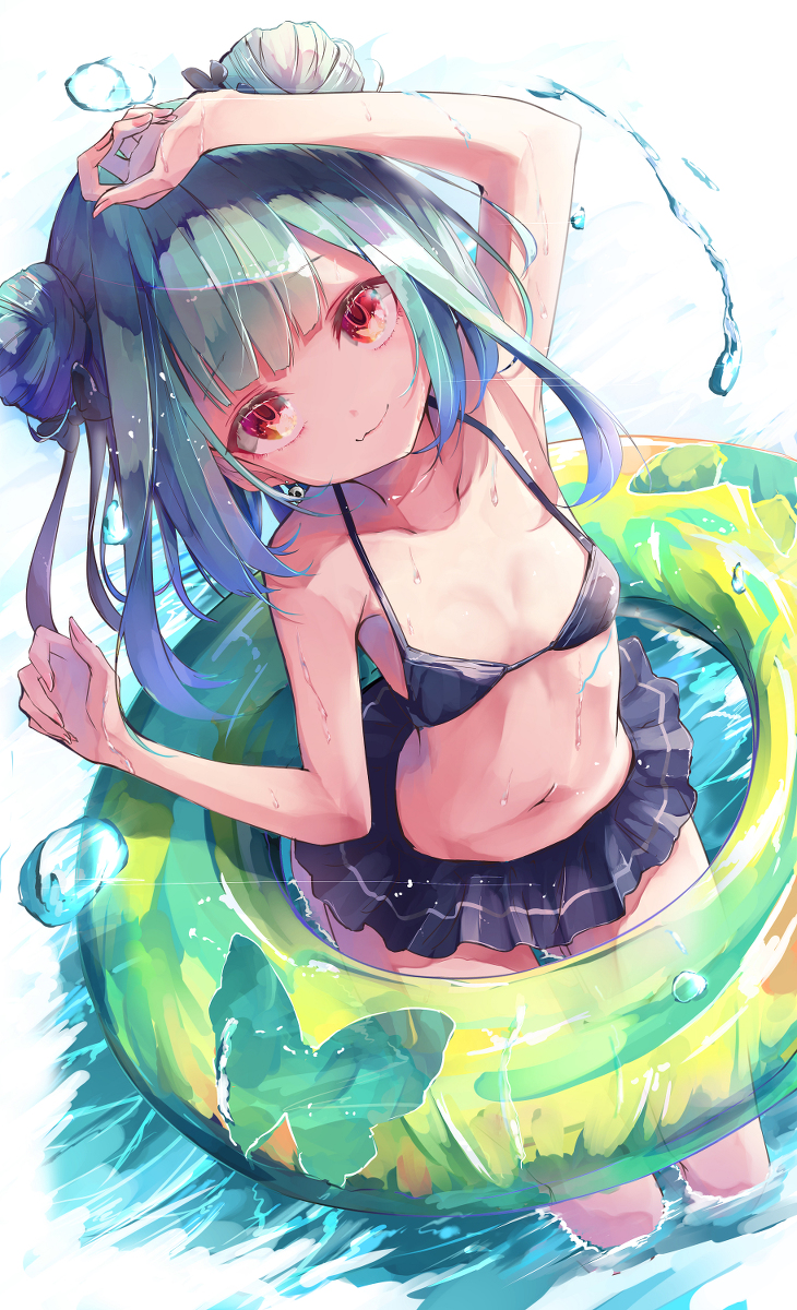 This is a pixiv picture whose title is 断崖五絶壁の夏.