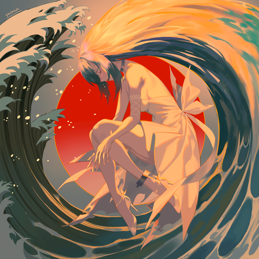 This is a pixiv picture whose title is 海与梦.