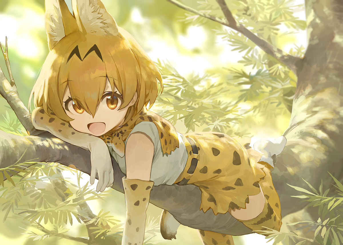 This is a pixiv picture whose title is サーバル.