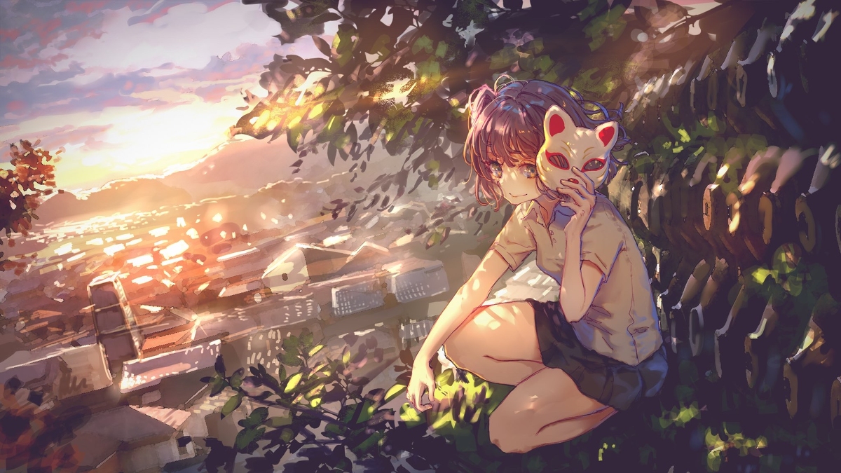 This is a pixiv picture whose title is 花に亡霊.