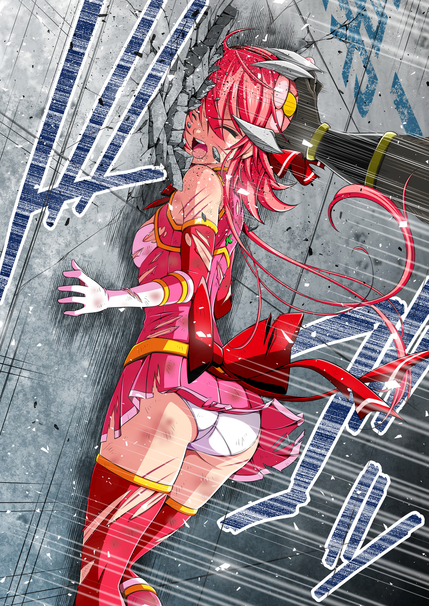 This is a pixiv picture whose title is クローバーローゼ頭叩き付け！！.