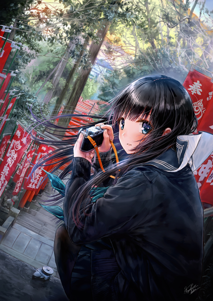 This is a pixiv picture whose title is 📷.