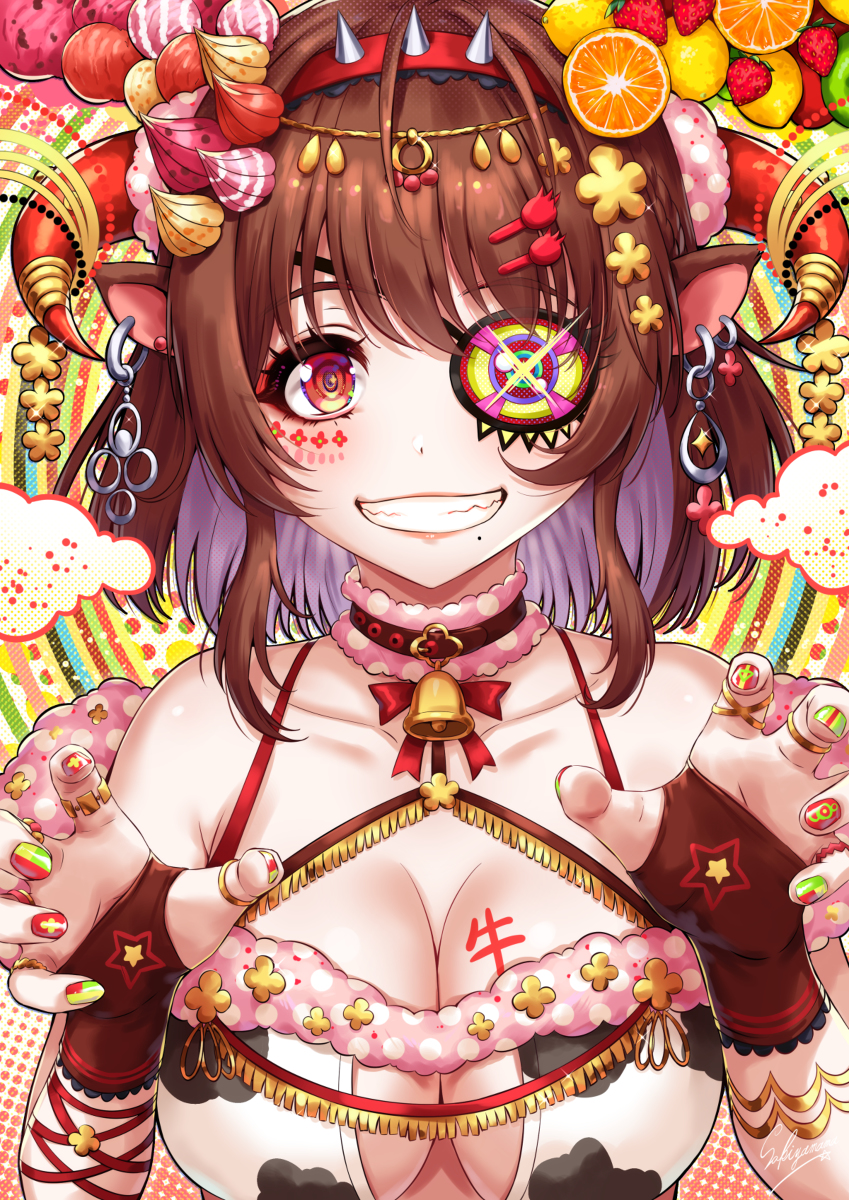 This is a pixiv picture whose title is 牛娘.