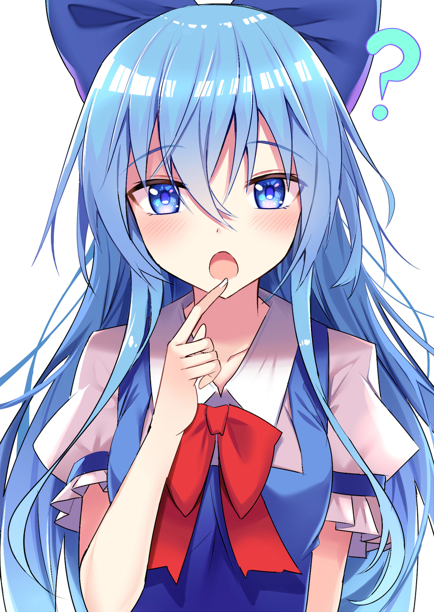 This is a pixiv picture whose title is 髪が伸びたチルノ.