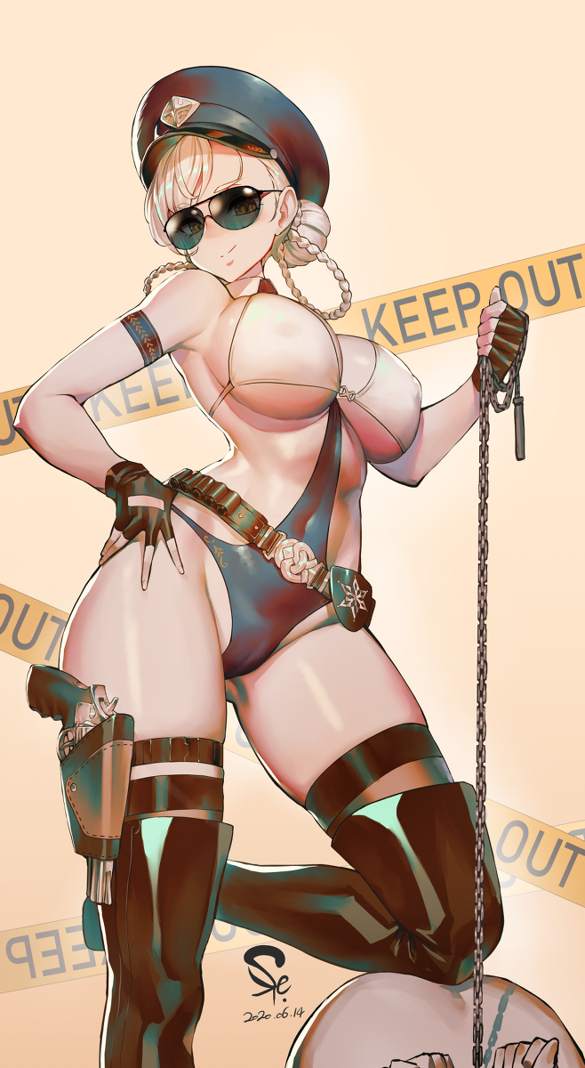 This is a pixiv picture whose title is KEEP OUT.