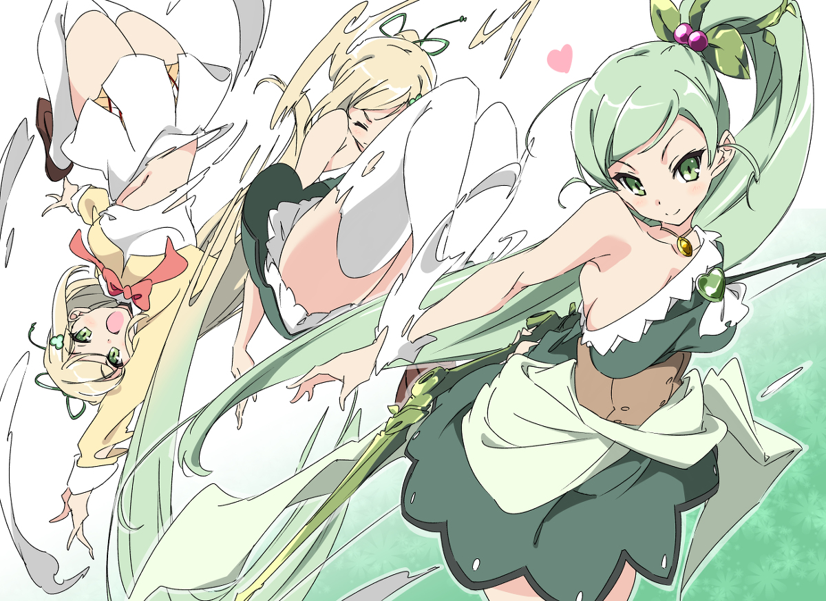 This is a pixiv picture whose title is 変身中のアースナナさん.