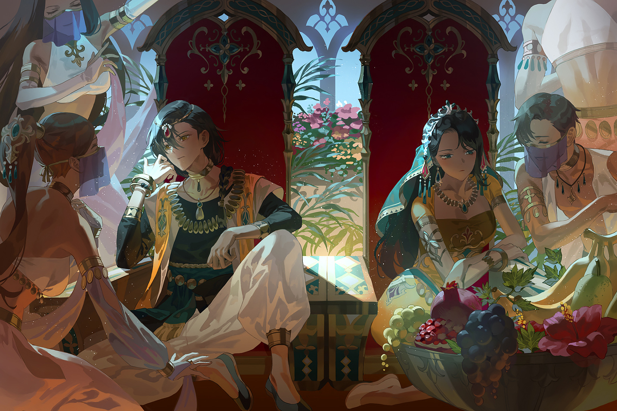 This is a pixiv picture whose title is 6月.