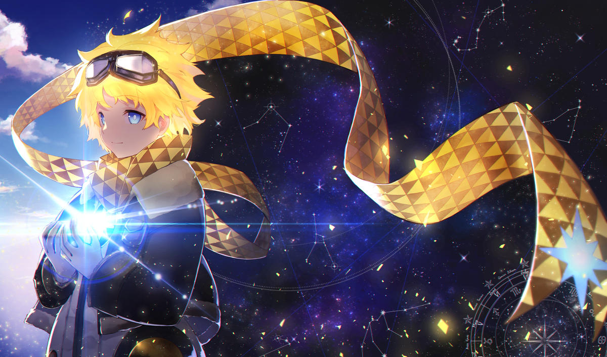 This is a pixiv picture whose title is 君が見た宙.