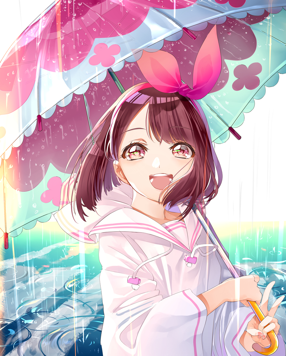 This is a pixiv picture whose title is Healin’Good♥Rain衣装のどか.