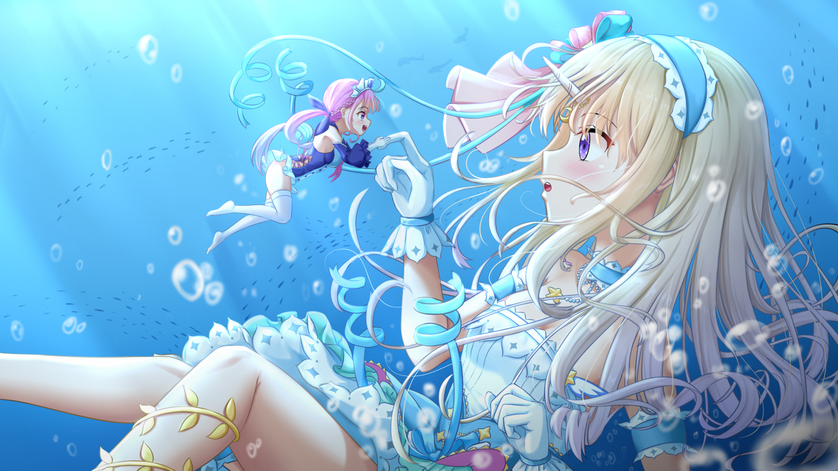 This is a pixiv picture whose title is Civia with Aqua.