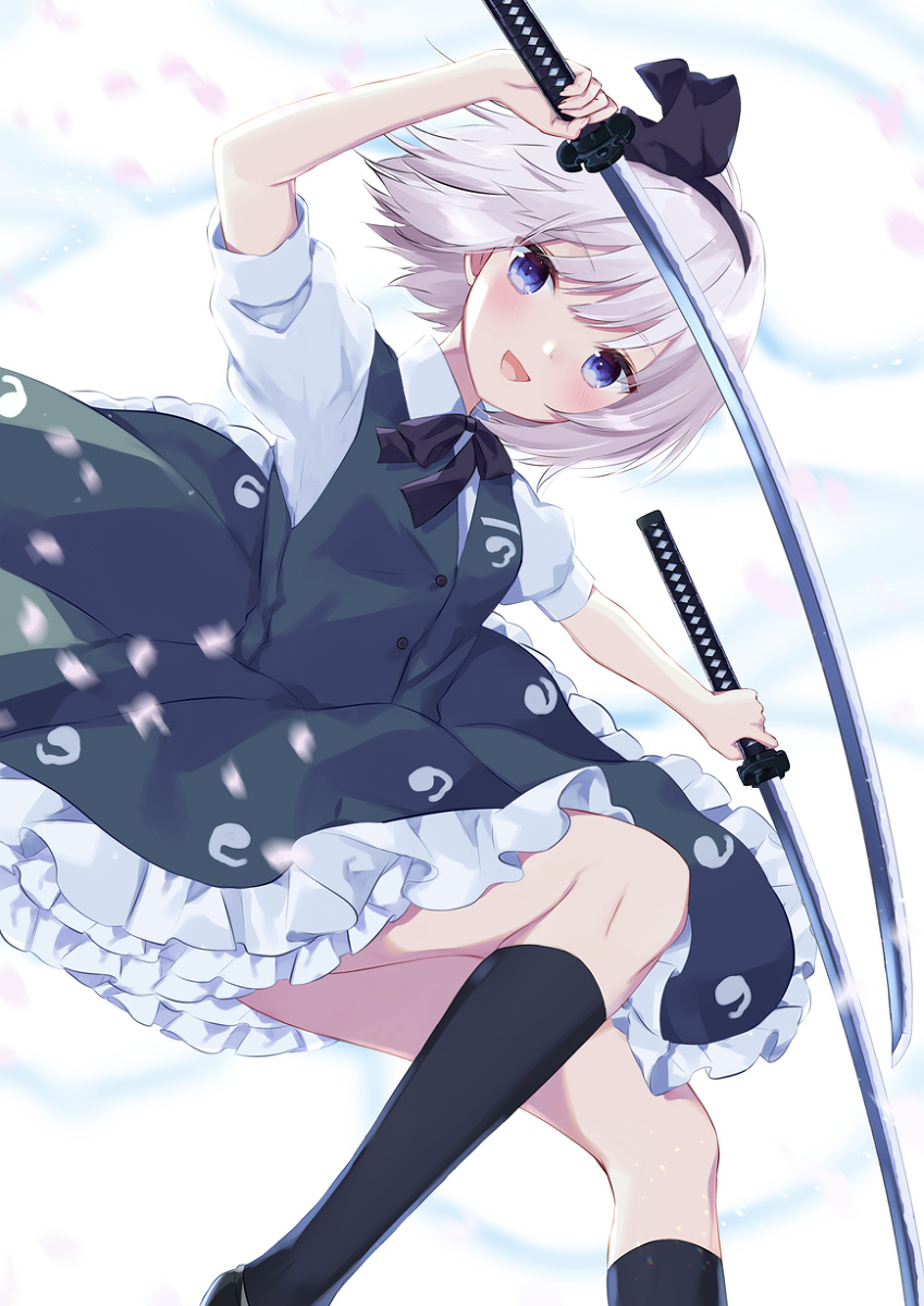 This is a pixiv picture whose title is 妖夢おめでとう.