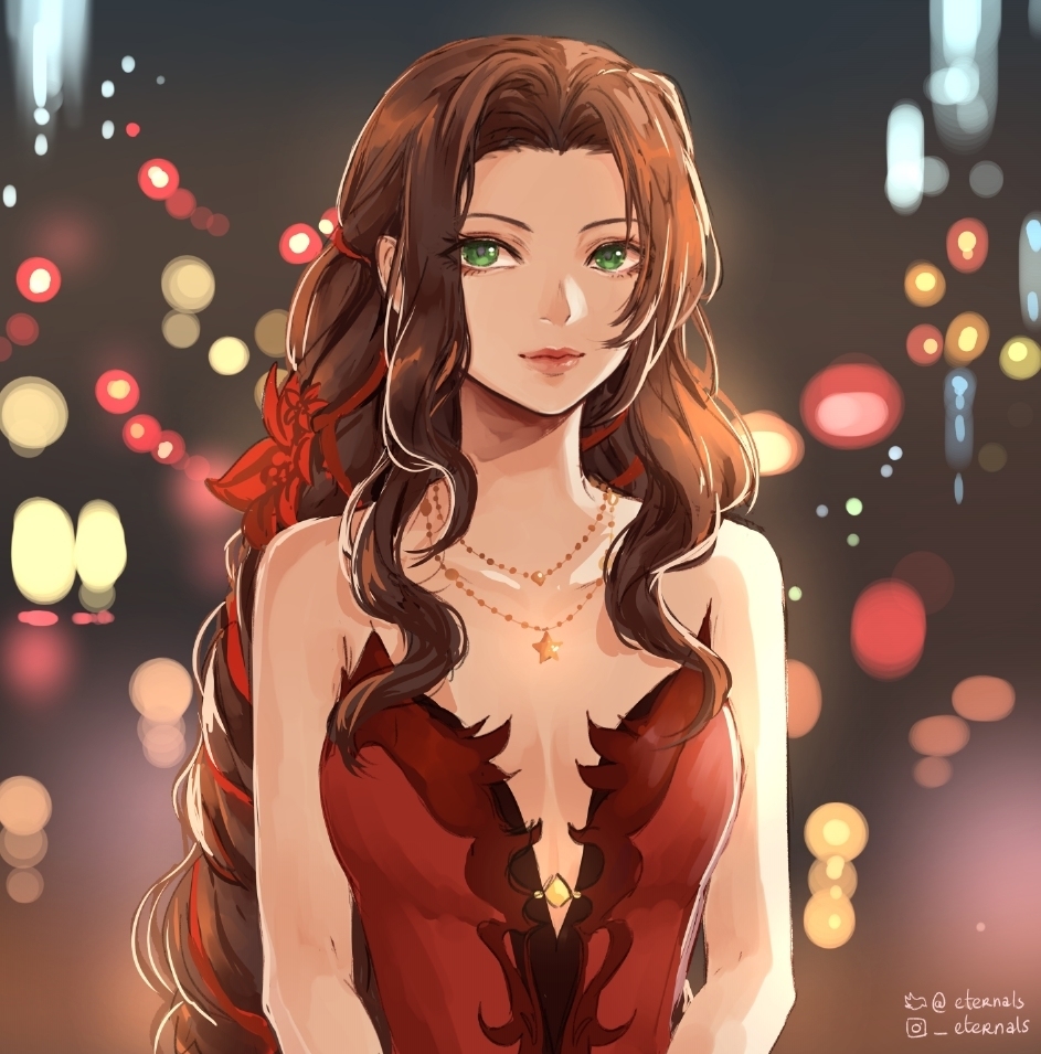 This is a pixiv picture whose title is Aerith.