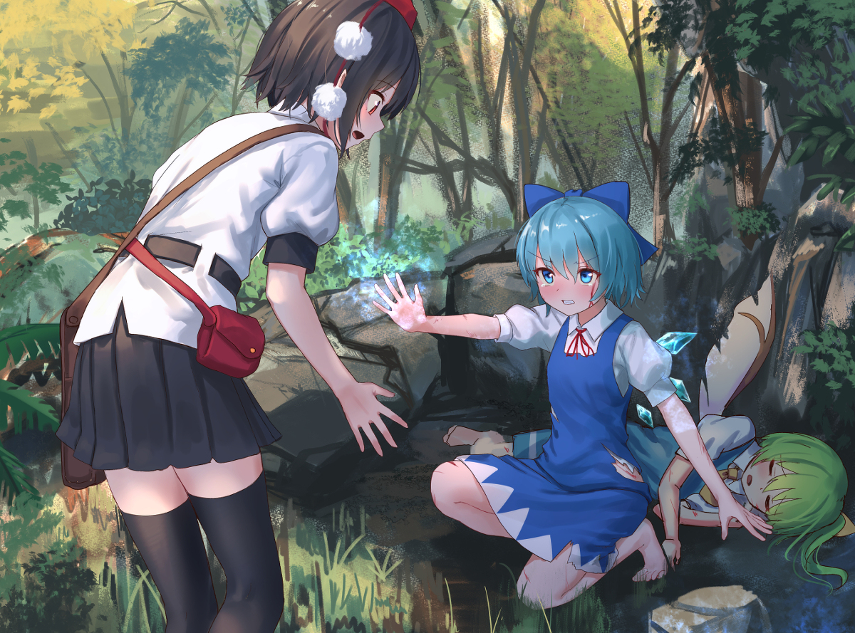 This is a pixiv picture whose title is 警戒.