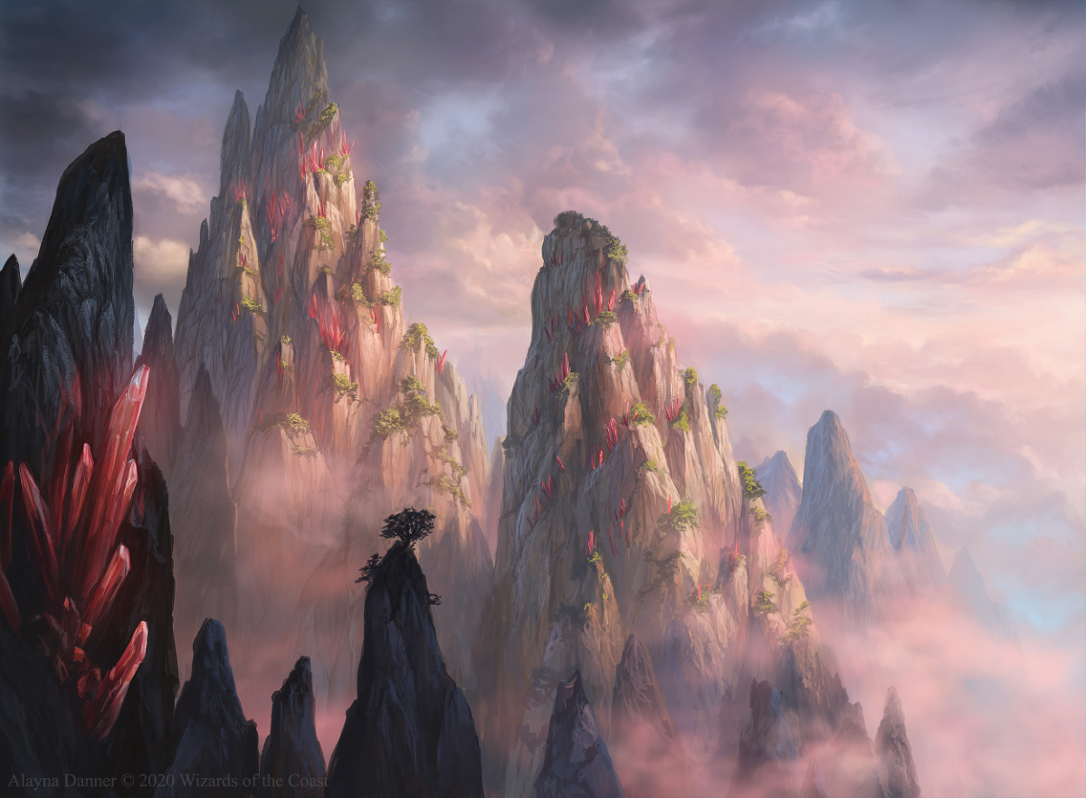 This is a pixiv picture whose title is Ikoria Mountain from Magic:tG.