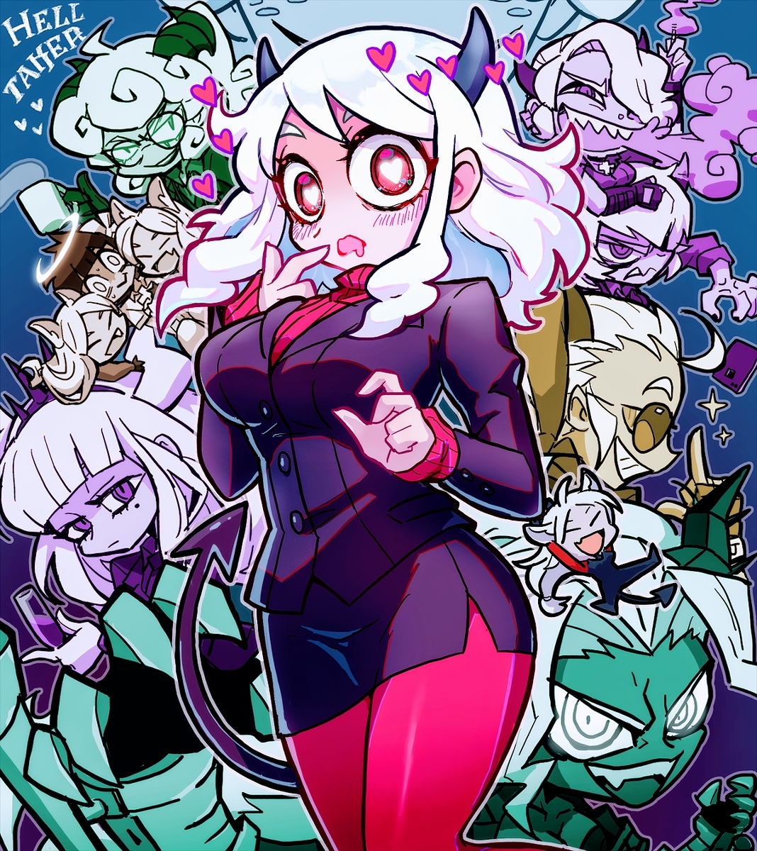 This is a pixiv picture whose title is モデウスちゃんと！!.