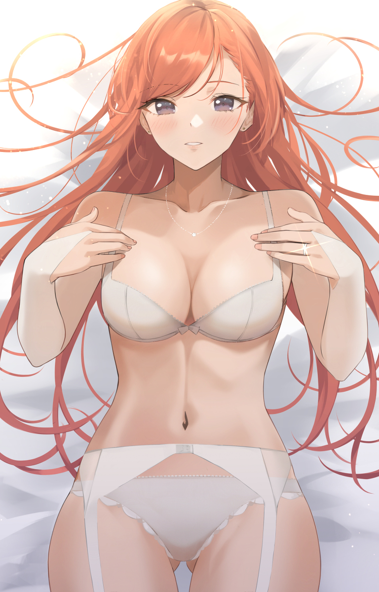 This is a pixiv picture whose title is 純白な有栖川夏葉.