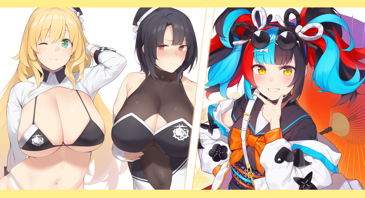 This is a pixiv picture whose title is [イラストデータ] 愛宕高雄となぎこさん.