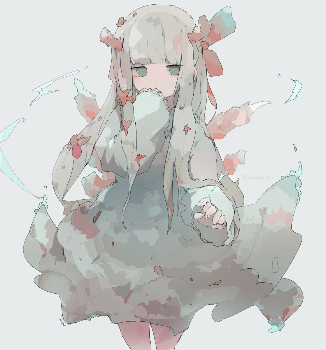 This is a pixiv picture whose title is 今日の絵.