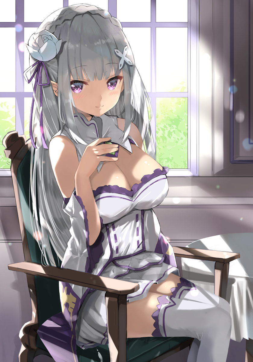 This is a pixiv picture whose title is エミリア.