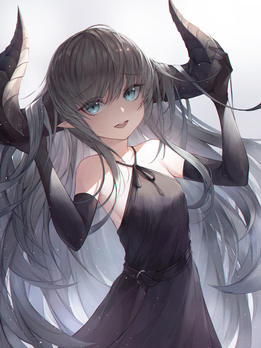 This is a pixiv picture whose title is 😈.