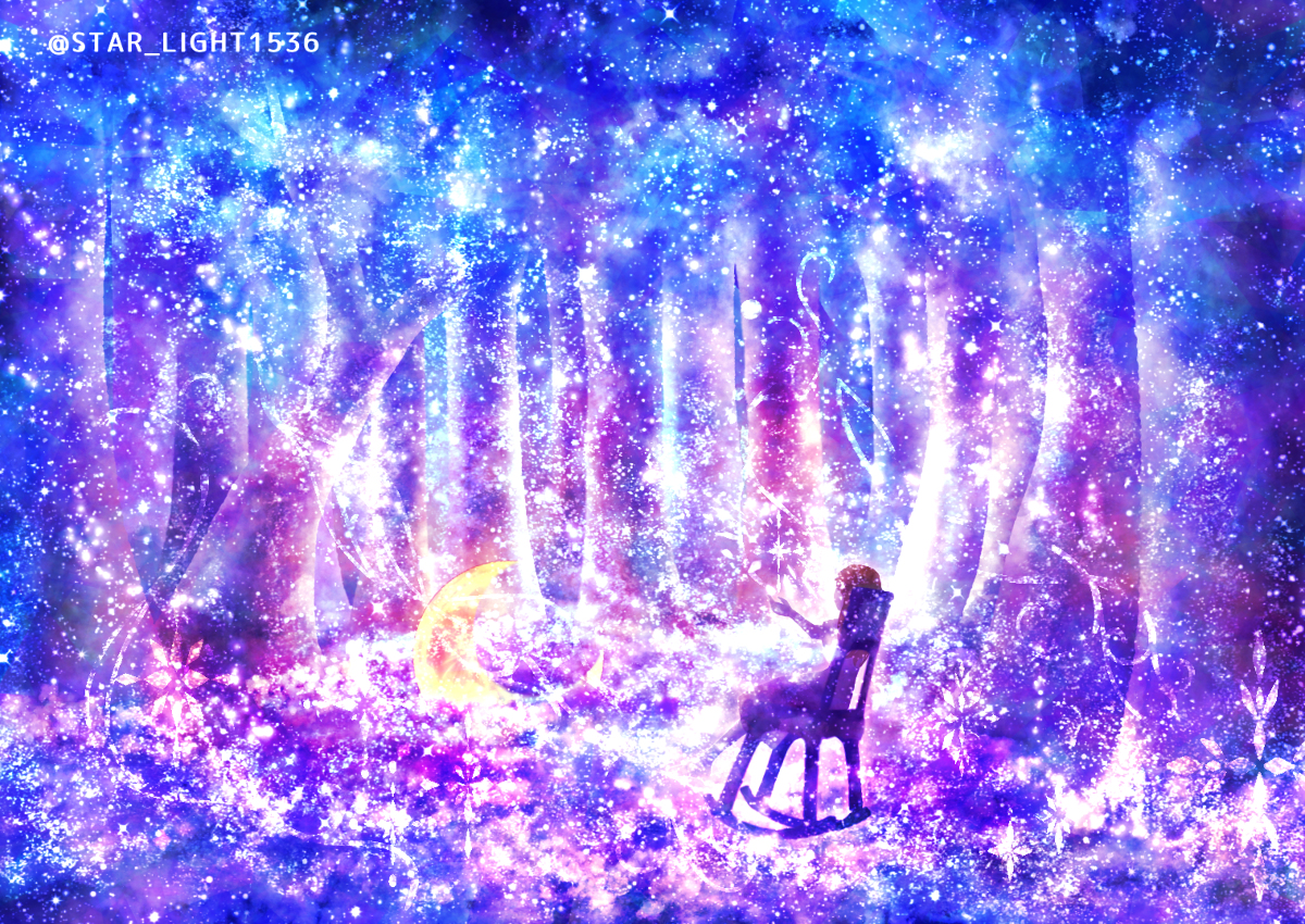 This is a pixiv picture whose title is 彩星の木漏れ日.