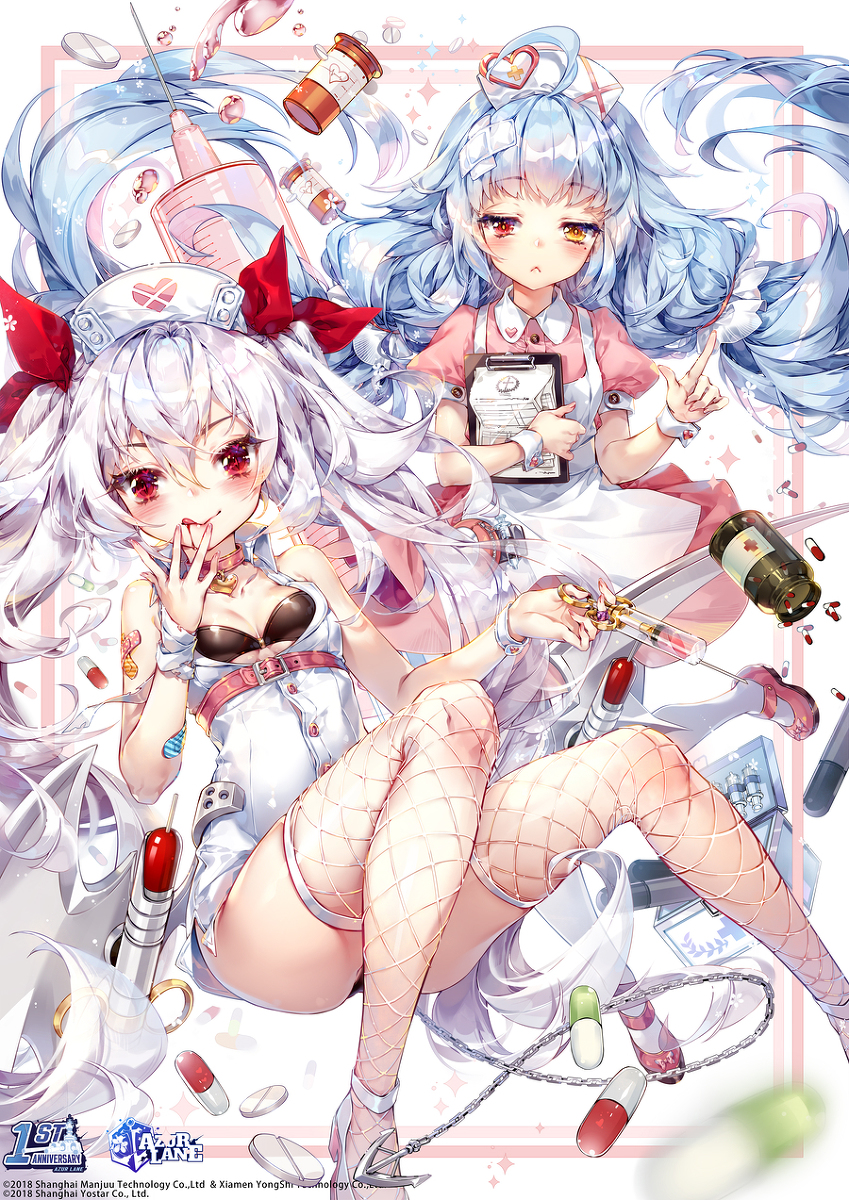 This is a pixiv picture whose title is AzurLane Nurse!!.