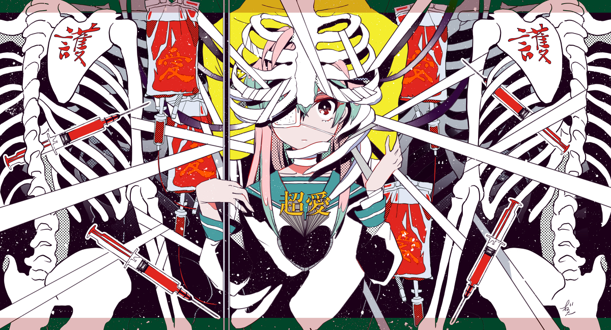 This is a pixiv picture whose title is 過保護.