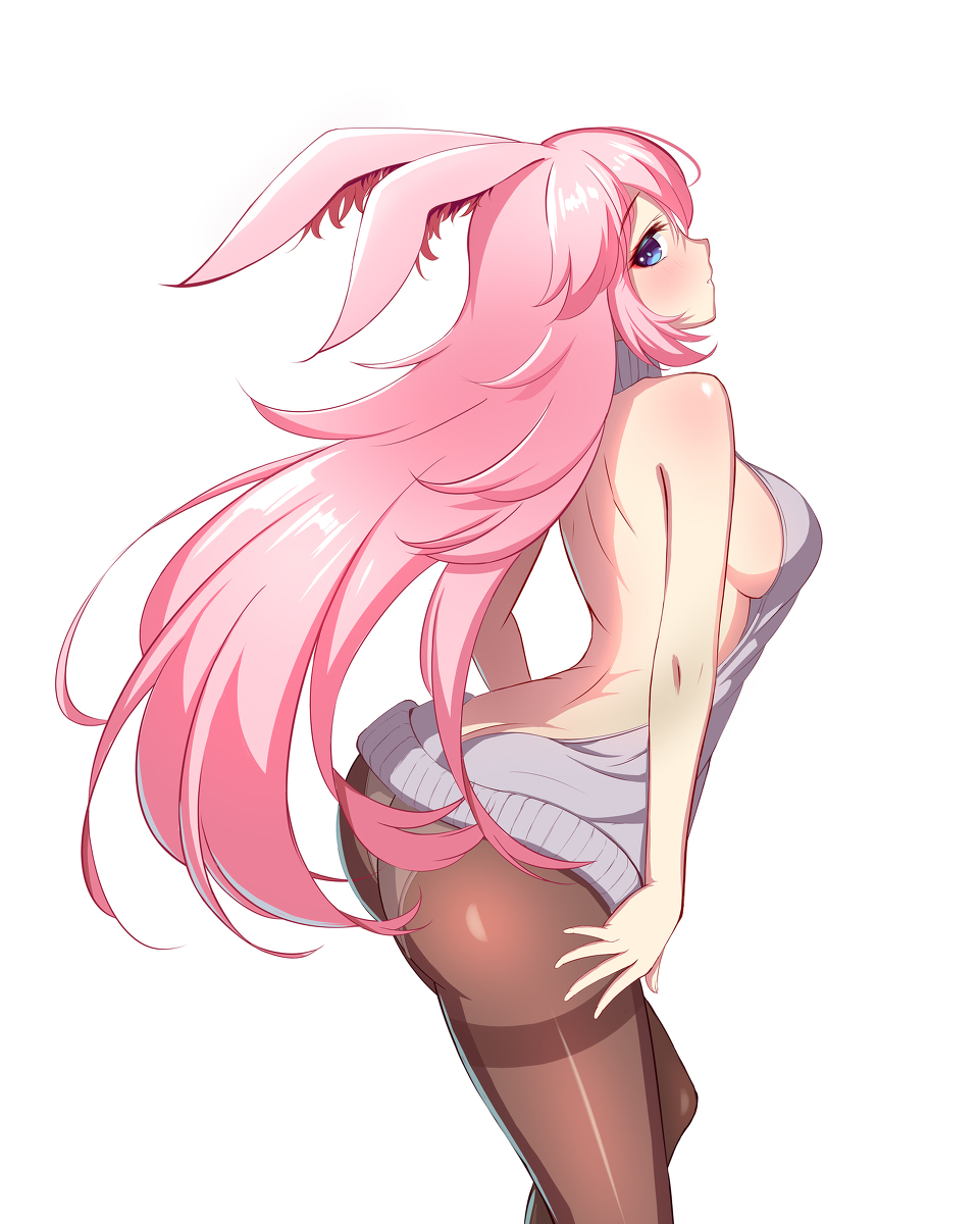 This is a pixiv picture whose title is 八重樱毛衣.