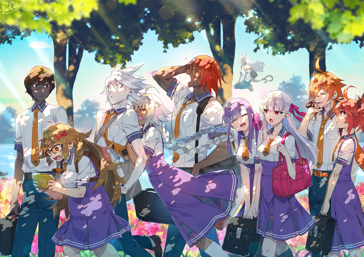 This is a pixiv picture whose title is ユガ・クシェートラ学園.