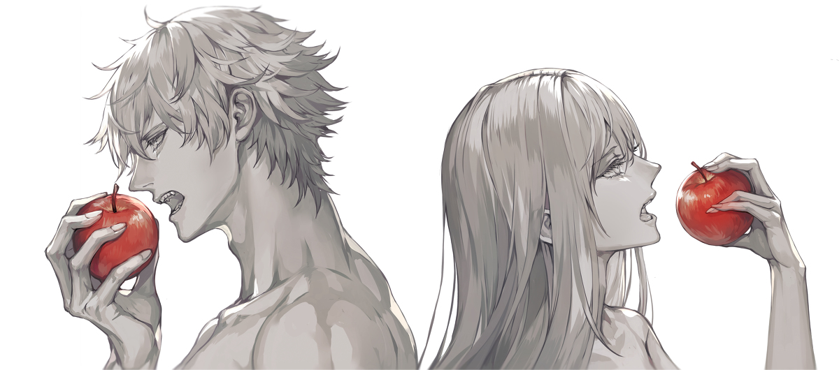 This is a pixiv picture whose title is 🍎.