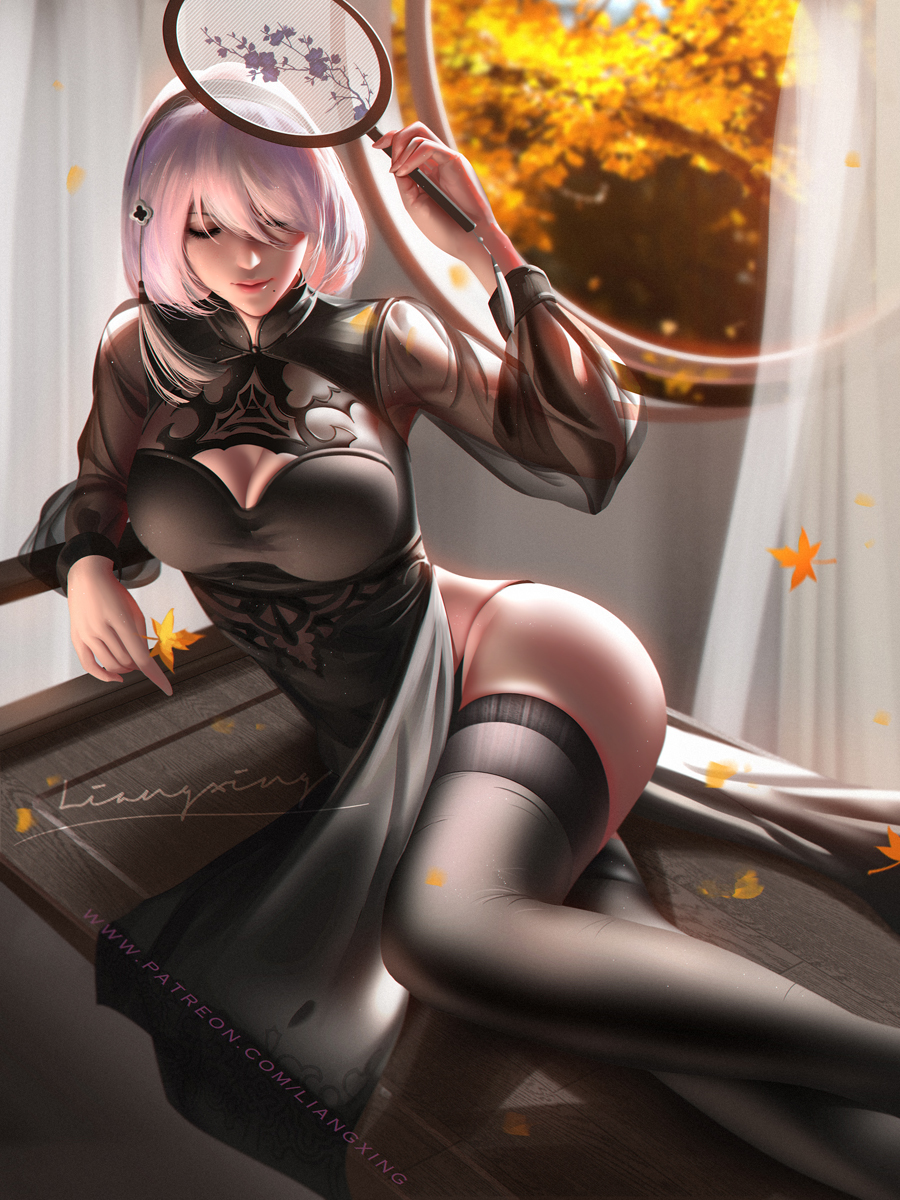 This is a pixiv picture whose title is Cheongsam 2B.