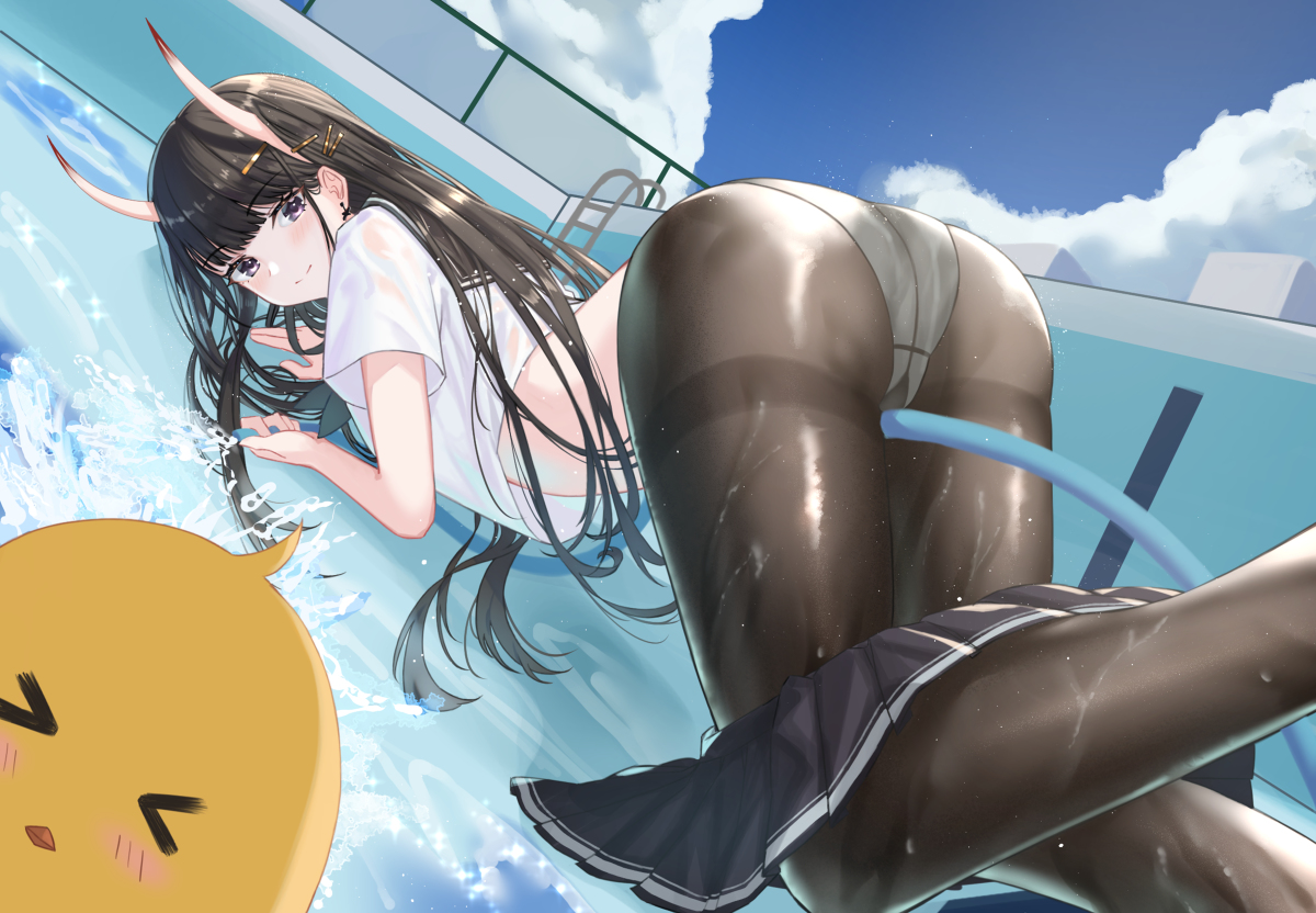This is a pixiv picture whose title is 指揮官もどうですか？.